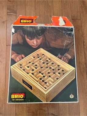 vintage BRIO Labyrinth wooden maze game